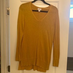 Mustard Yellow Tunic Sweater